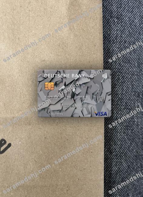 USA Deutsche Bank visa card photolook front